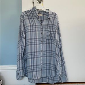 Hollister blue flannel!!